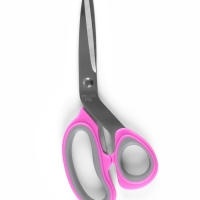 Ножницы портновские, скошенное лезвие, 8", 21 см, цвет МИКС
