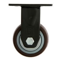 Колесо для транспортных тележек ТУНДРА, d=100 мм, на пдощадке, покрытие TPR