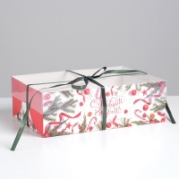 Коробка для капкейка &laquo;С Новым годом!&raquo;, 23 х 16 х 7.5 см, Новый год