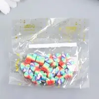 Набор бусин для рукоделия и плетения &laquo;Арт Узор. Сердечки радуга&raquo;, 25 шт., PVC, 0.5&times;1&times;1 см