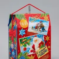 Коробка Новогодняя подарочная "Почта" 20 х 26 х 10,5 см