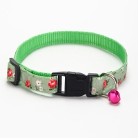 Ошейник "Цветочный вайб", 40 х 1,5 см, зелёный