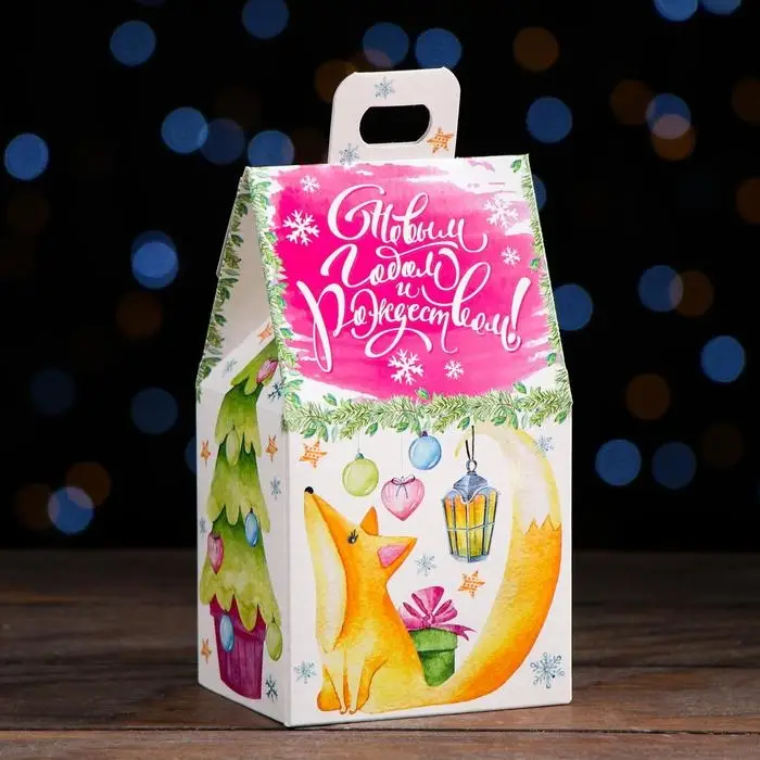 Подарочная коробка &laquo;Домик зверят&raquo;, 9.1&times;7&times;15.7 см