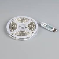 Умная гирлянда &laquo;Нить&raquo; 10 м роса, IP20, серебристая нить, 100 LED, управление с приложения, свечение RGB, USB