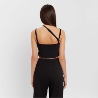 Топ женский на бретелях MIST, р. 44-46, черный Топ женский на бретелях MIST, р. 44-46, черный