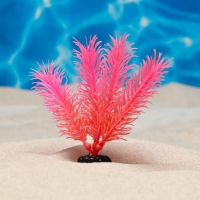 Растение искусственное аквариумное, светящееся, 10 см, красное Растение искусственное аквариумное, светящееся, 10 см, красное