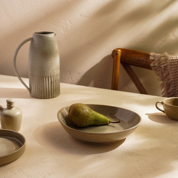 Тарелка глубокая фарфоровая SL Home &laquo;Песчаный бриз&raquo;, 1,3 л, 26&times;24&times;6 см, цвет бежевый