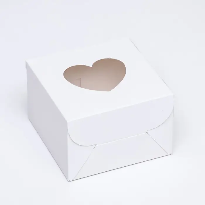 Коробка сборная, белая, 10&times;10&times;6.5 см