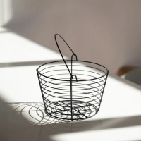 Фруктовница Доляна, 19,5&times;19,5&times;13 см, цвет чёрный