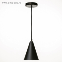 Светильник BayerLux Подвес "Конус" 1x40Вт E27 черный 12х12х16-96 см