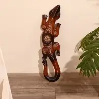 Панно &laquo;Геккон&raquo;, 50&times;12&times;1 см, дерево