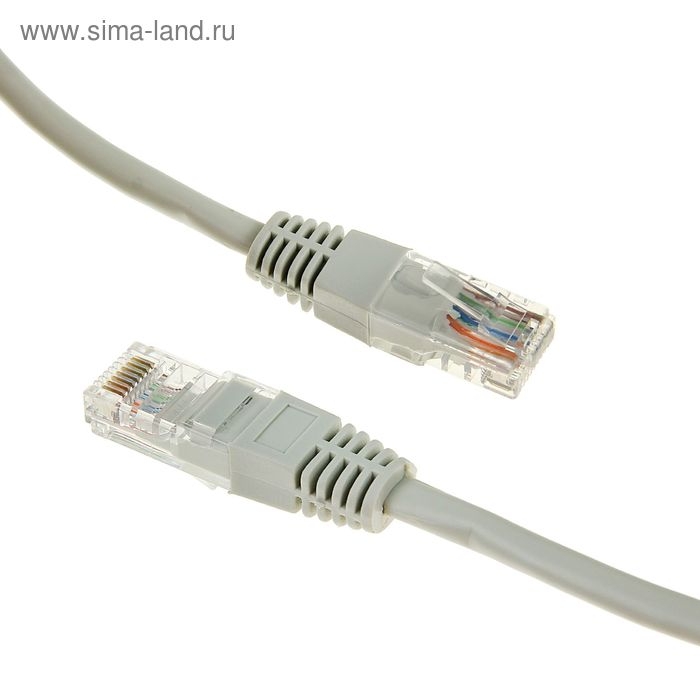 Патч-корд Gembird PP12e-5M, UTP 5е кат., RJ-45(m)-RJ-45(m), 5 м, серый Патч-корд Gembird PP12e-5M, UTP 5е кат., RJ-45(m)-RJ-45(m), 5 м, серый