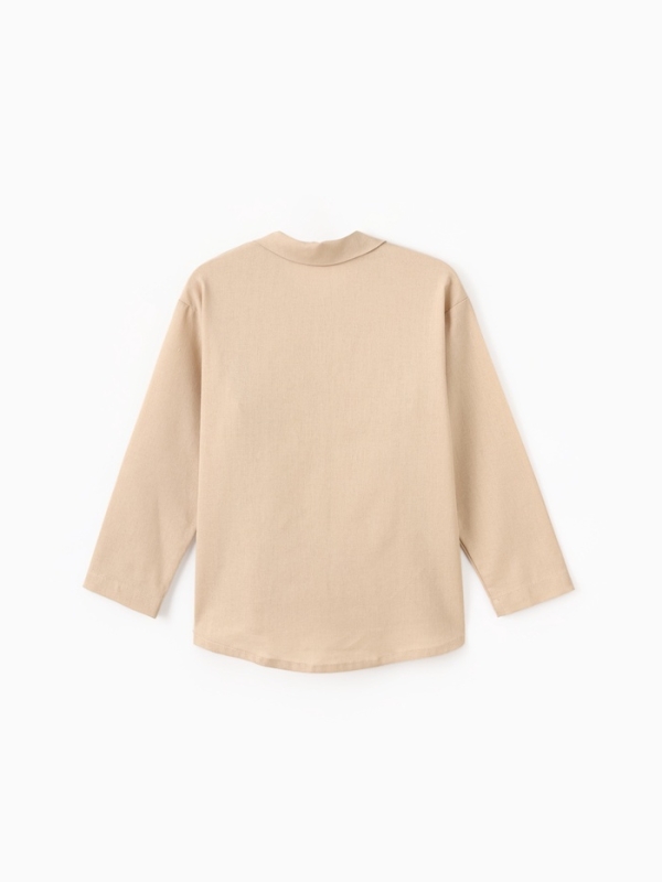 Рубашка для девочки MINAKU, цвет бежевый, рост 146 см