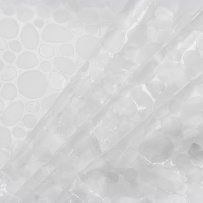 Штора для ванной SAVANNA &laquo;Галька&raquo;, 180&times;200 см, PEVA, цвет белый