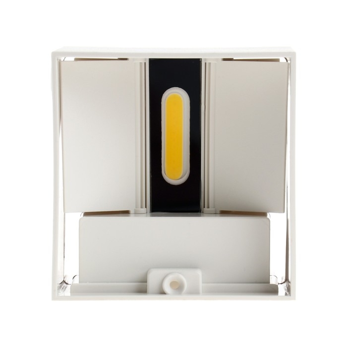 Светильник фасадный &laquo;Куб&raquo;, FSD-063, 6 Вт, 3000К, регулир. луч, IP65, 220 В, пластик, белый   1008423