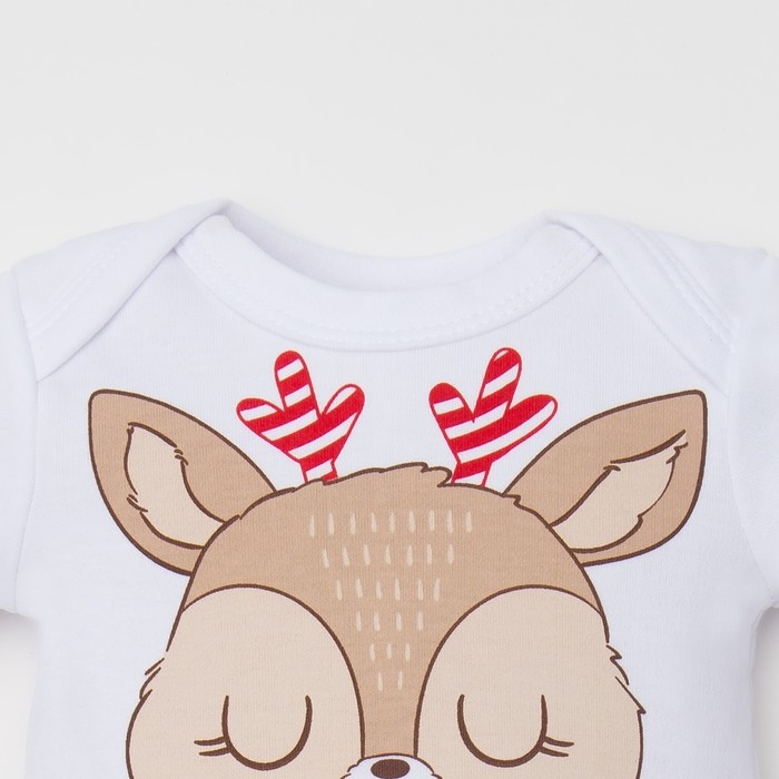 Боди Крошка Я дев. Боди Крошка Я дев. "Оленёнок", рост 62-68 см, белый