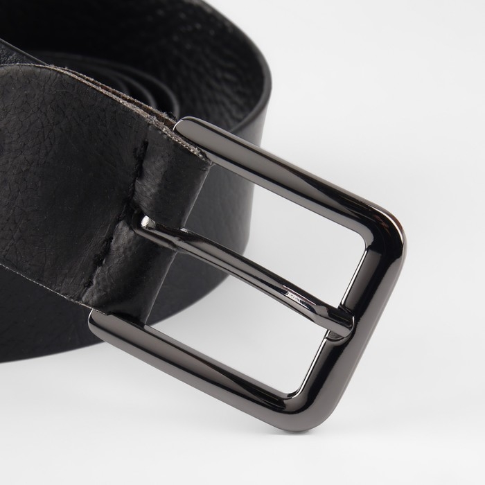 Пряжка для ремня, 4 &times; 4,4 см, 30 мм, цвет чёрный никель