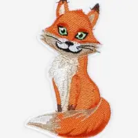 Термоаппликация &laquo;Лиса&raquo;, 7.4&times;12.3 см, оранжевая