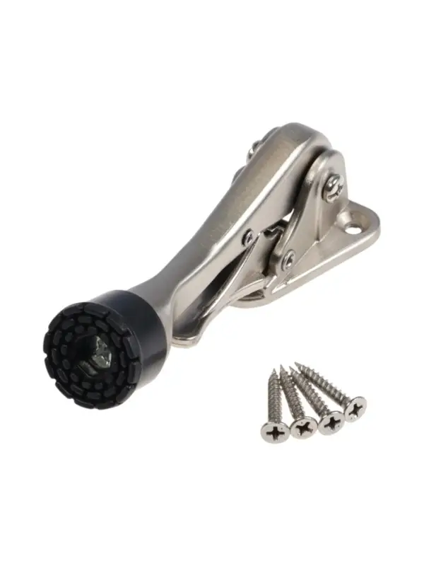 Фиксатор дверной LOCKLAND &ldquo;козья ножка&rdquo;, с автоподъемом, цвет хром