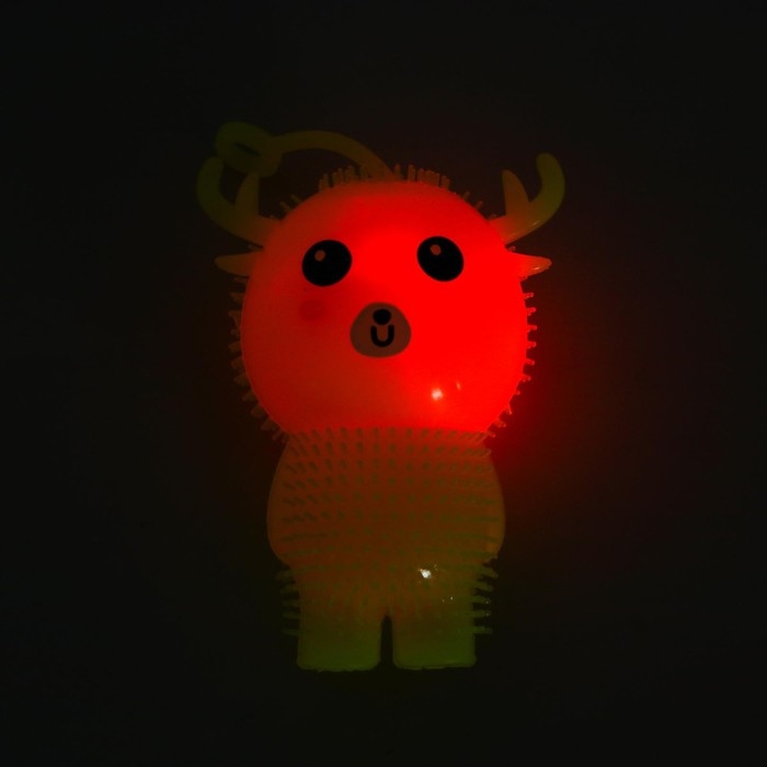Ёжка &laquo;Олень&raquo;, световой, цвета МИКС