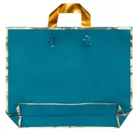 Пакет с петлевой ручкой синий 40 х 31 х 8 см 80 мкм