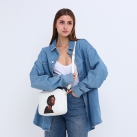 Сумка женская через плечо TEXTURA, маленького размера, цвет белый Сумка женская через плечо TEXTURA, маленького размера, цвет белый