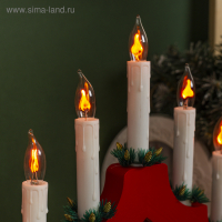 Светодиодная фигура «Рождественская горка» 39.5 × 33 × 5 см, дерево, 220 В, эффект пламени Светодиодная фигура «Рождественская горка» 39.5 × 33 × 5 см, дерево, 220 В, эффект пламени