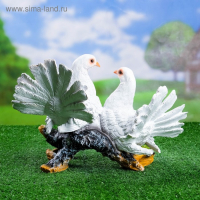 Садовая фигура "Голуби на коряге" 18х37х25см Садовая фигура "Голуби на коряге" 18х37х25см