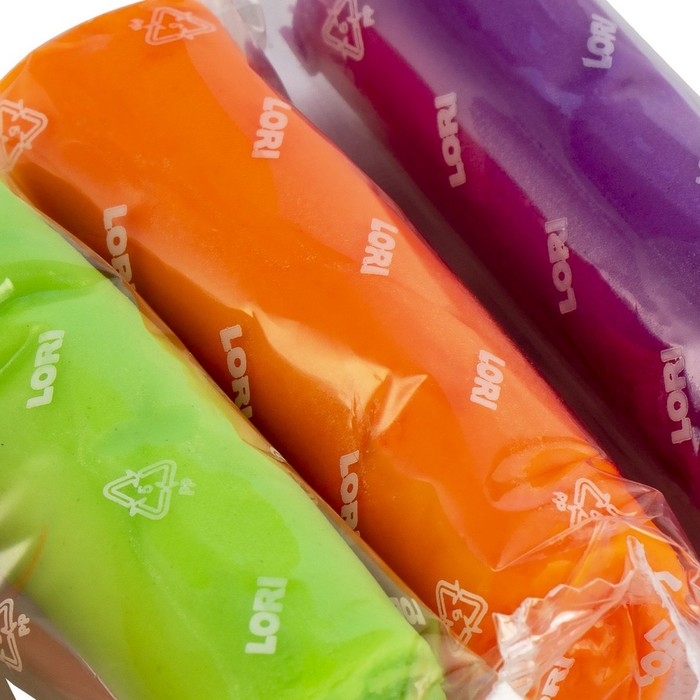 Тесто для лепки &laquo;Пластишка&raquo;, неоновое 4 цв. по 30 гр