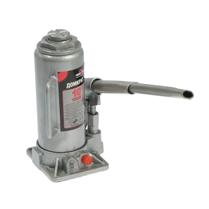 Домкрат гидравлический бутылочный "СЕРВИС КЛЮЧ" 75010, 10 т, 230-460 мм