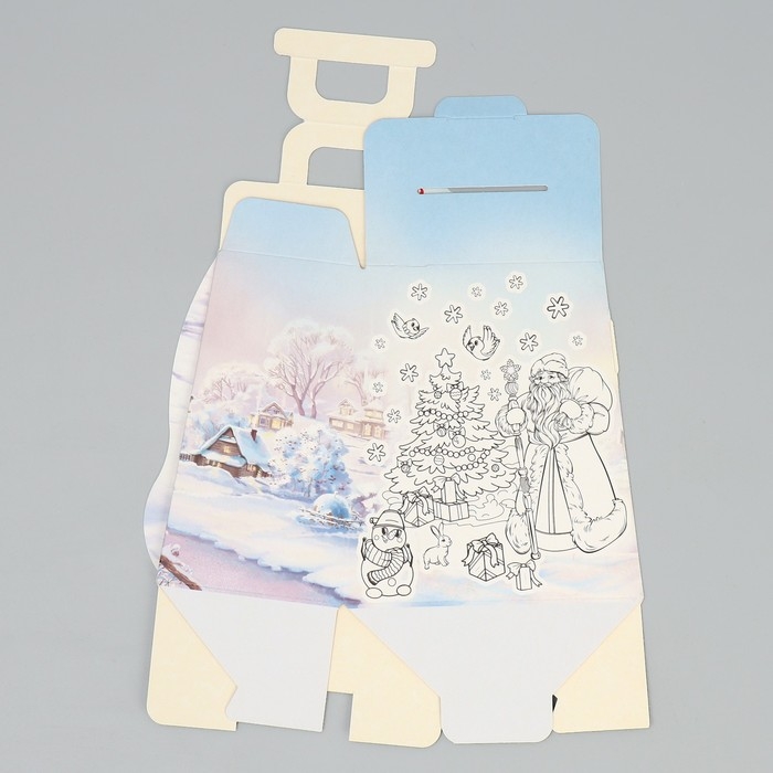 Коробка подарочная новогодняя складная &laquo;С новым годом&raquo;, 16 х 10 х 18 см, Новый год