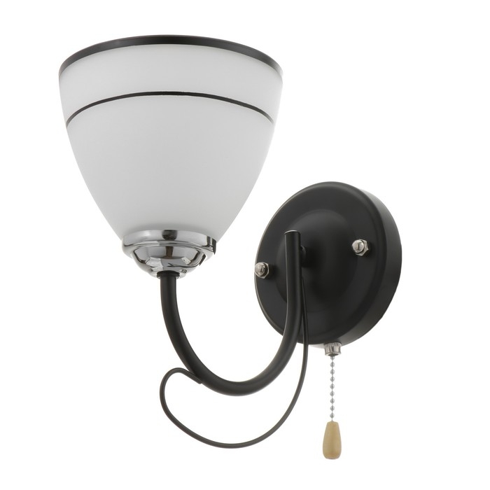 Бра 2026/1 E27 60Вт черный+хром 20х13,5х20 см