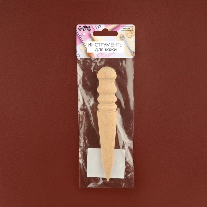 Сликер для полировки уреза кожи, 2,5 &times; 15 см, цвет бежевый