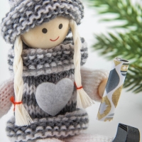 Ёлочная игрушка новогодняя новогодняя &laquo;Новый год: Снежных радостей&raquo;, 14 см х 7 см х 3 см