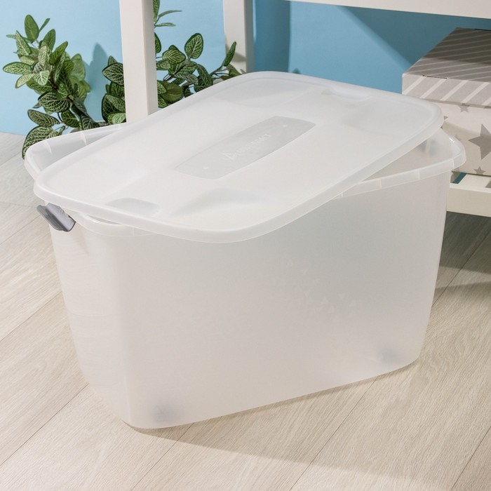 Бокс универсальный, на колёсиках, 56 л, 60&times;40&times;36 см, цвет МИКС