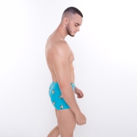 Трусы мужские боксеры &laquo;Гуси&raquo;, цвет голубой, размер 48 (M)