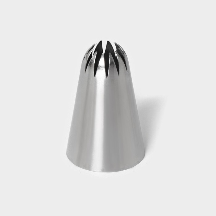 Насадка кондитерская &laquo;Закрытая звезда&raquo;, d=3 см, выход 1 см, нержавеющая сталь
