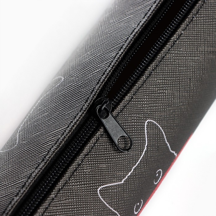 Пенал школьный из искусственной кожи &laquo;1 сентября: Кот&raquo;, 19 х 8 х 3 см