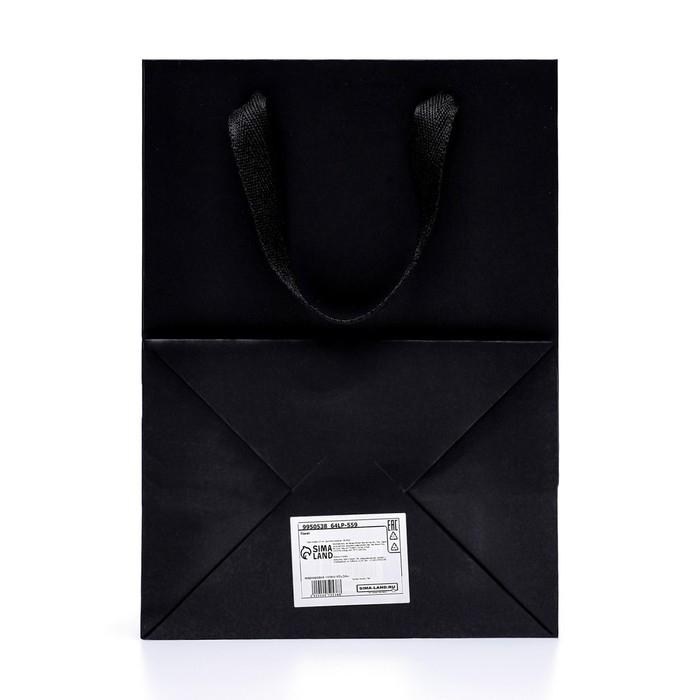 Пакет подарочный, с окном, 25 х 18 х 13 см, черный, 1шт. Пакет подарочный, с окном, 25 х 18 х 13 см, черный, 1шт.