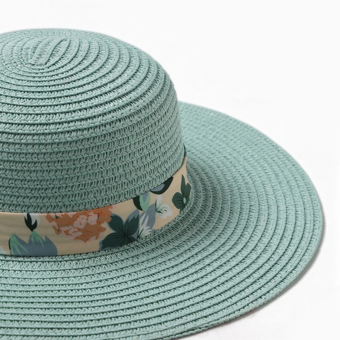 Шляпа для девочки НК 23051, цвет мята, р-р 52
