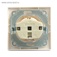 Розетка Smartbuy "Венера", 16 А, одноместная, скрытая, с з/к, белая Розетка Smartbuy "Венера", 16 А, одноместная, скрытая, с з/к, белая