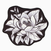 Коврик для ванной Этель Magnolia 53х63&plusmn;2см см, 100% п/э, велюр