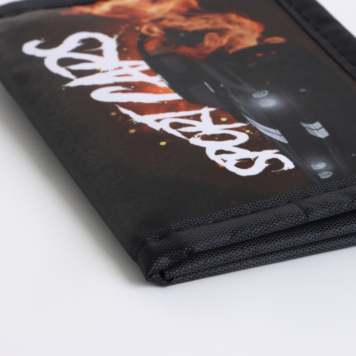 Кошелёк детский на липучке &laquo;Выбражулька&raquo;, цвет чёрный