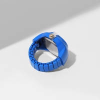 Кольцо &laquo;Время&raquo; часы мульти, цвет голубой