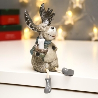 Сувенир полистоун свет "Лосик с серебристыми рогами со свечой" МИКС 15,5х7х8,7 см Сувенир полистоун свет "Лосик с серебристыми рогами со свечой" МИКС 15,5х7х8,7 см