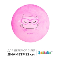 Мяч детский ZABIAKA &laquo;Кошечка в очках&raquo;, d=22 см