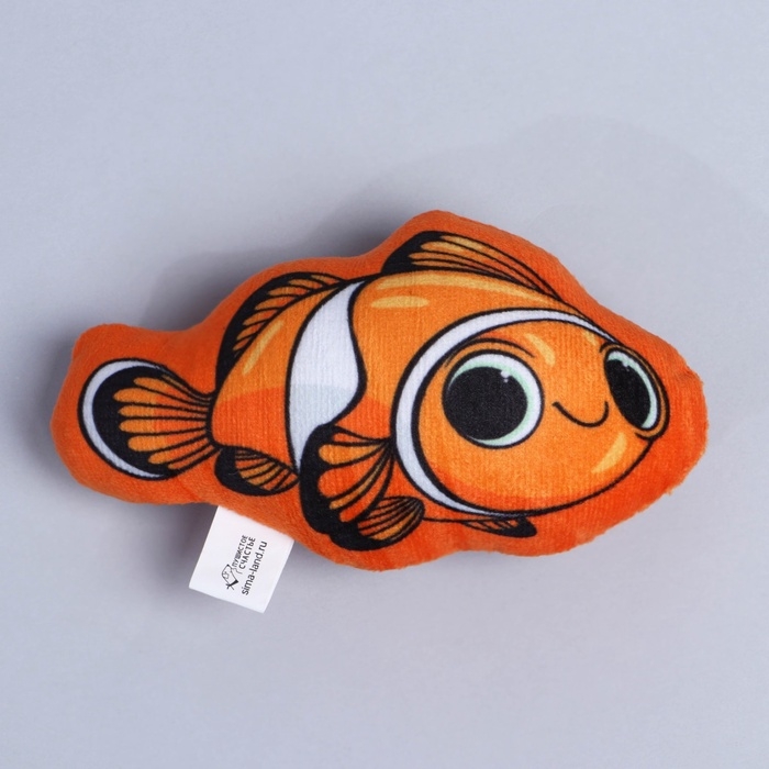 Игрушка для кошек с мятой «Рыба-клоун», 13 х 8 см Игрушка для кошек с мятой «Рыба-клоун», 13 х 8 см