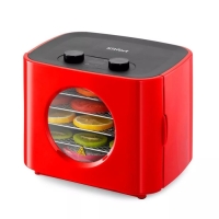 Сушилка для овощей и фруктов Kitfort КТ-1952-1, 300 Вт, 5 ярусов, красная Сушилка для овощей и фруктов Kitfort КТ-1952-1, 300 Вт, 5 ярусов, красная