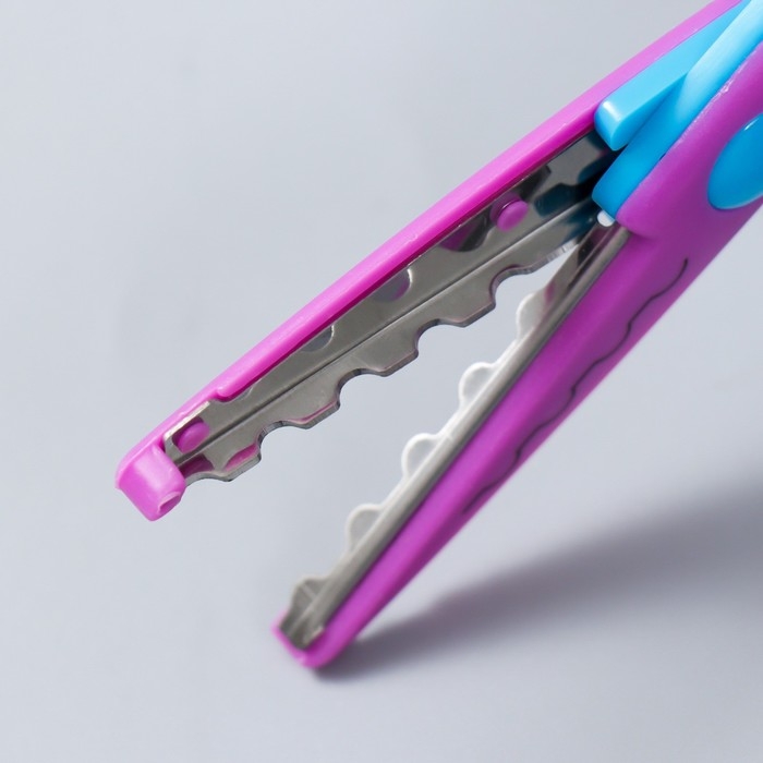 Ножницы рельефные "Цветик" (набор 3 шт) МИКС 13 см