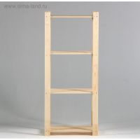 Стеллаж деревянный усиленный 150х64х37,5см, 4 полки Стеллаж деревянный усиленный 150х64х37,5см, 4 полки